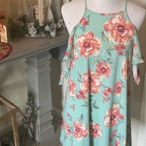 Floral Cold Shoulder Top